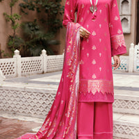 Viscose Jacquard Fuchsia Unstitched Suit - Almirah