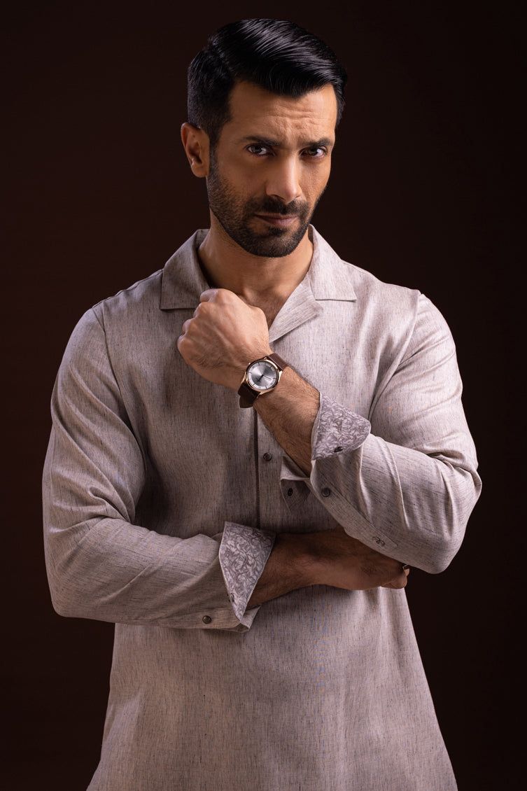 Blended Brown Kurta Trouser - Cast & Crew