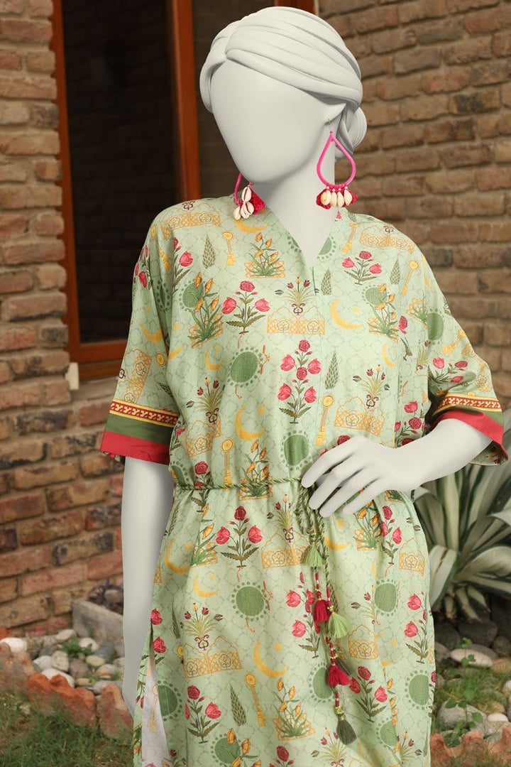 Lawn Green Kurti - J. Junaid Jamshed