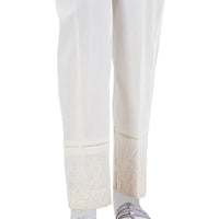 Lawn White Trouser - J. Junaid Jamshed
