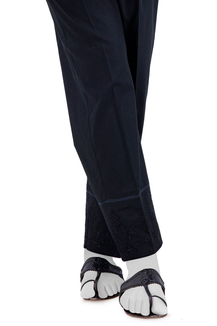 Lawn Black Trouser - J. Junaid Jamshed