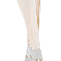 Lawn Beige Trouser - J. Junaid Jamshed