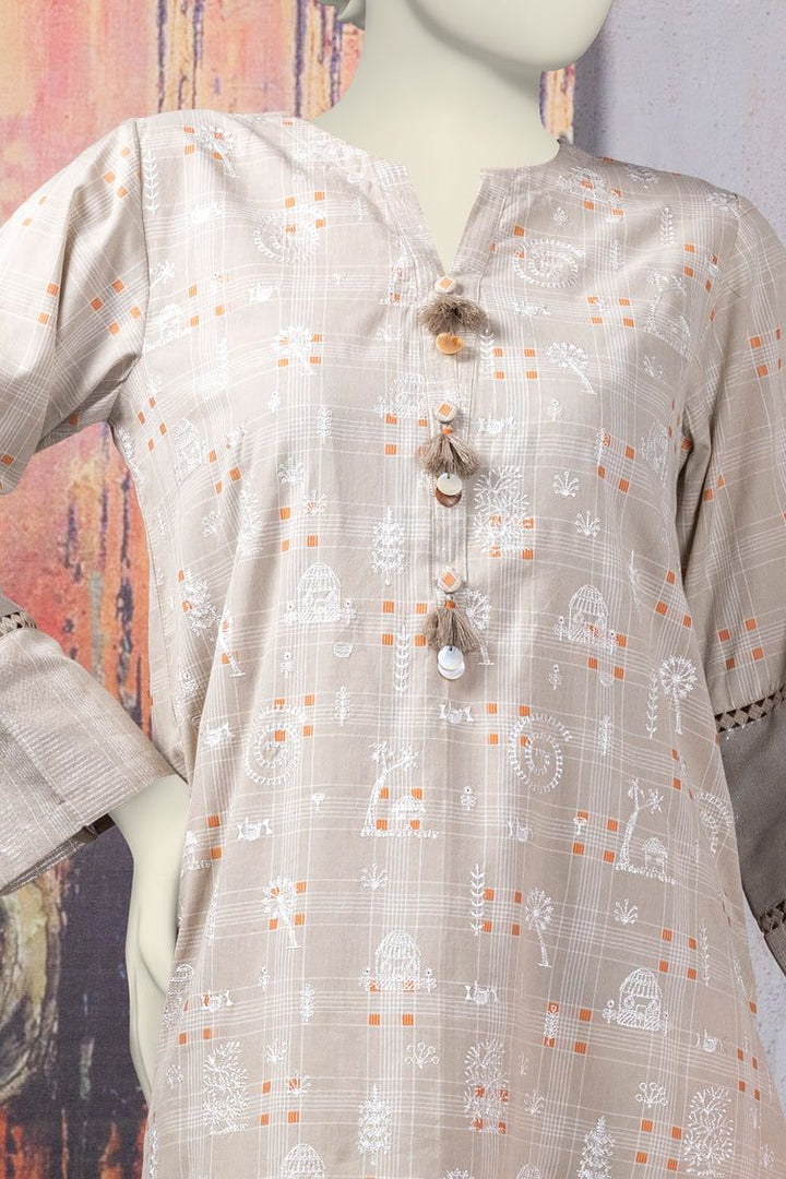 Khaddi Beige Kurti - J. Junaid Jamshed