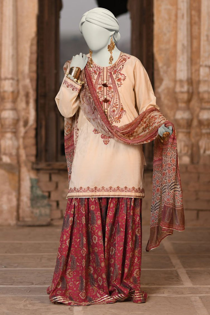 Dobby White Stitched Suit - J. Junaid Jamshed