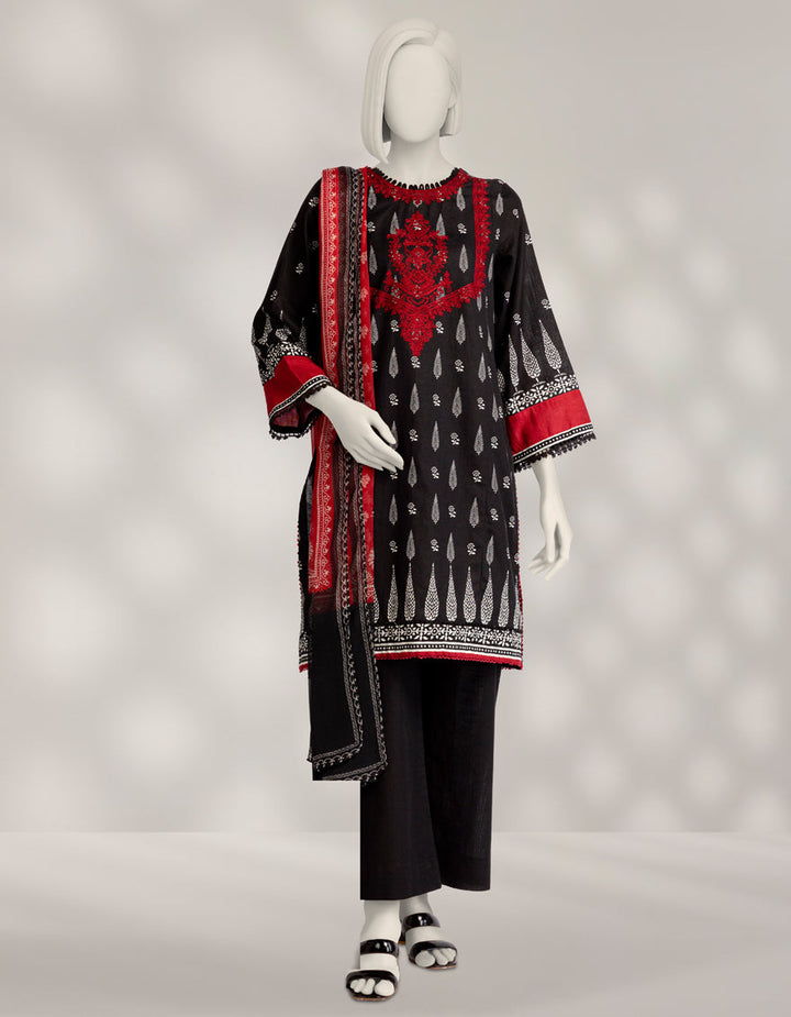 Cambric Multicolor Unstitched Suit - J. Junaid Jamshed