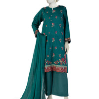 Dobby Green Stitched Suit - J. Junaid Jamshed