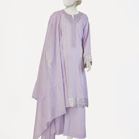 Lawn Lilac Stitched Suit - J. Junaid Jamshed