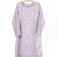 Organza Lilac Kurti - J. Junaid Jamshed