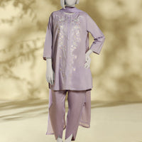 Lawn Lilac Stitched Suit - J. Junaid Jamshed