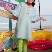 Lawn Blue Kurti - J. Junaid Jamshed