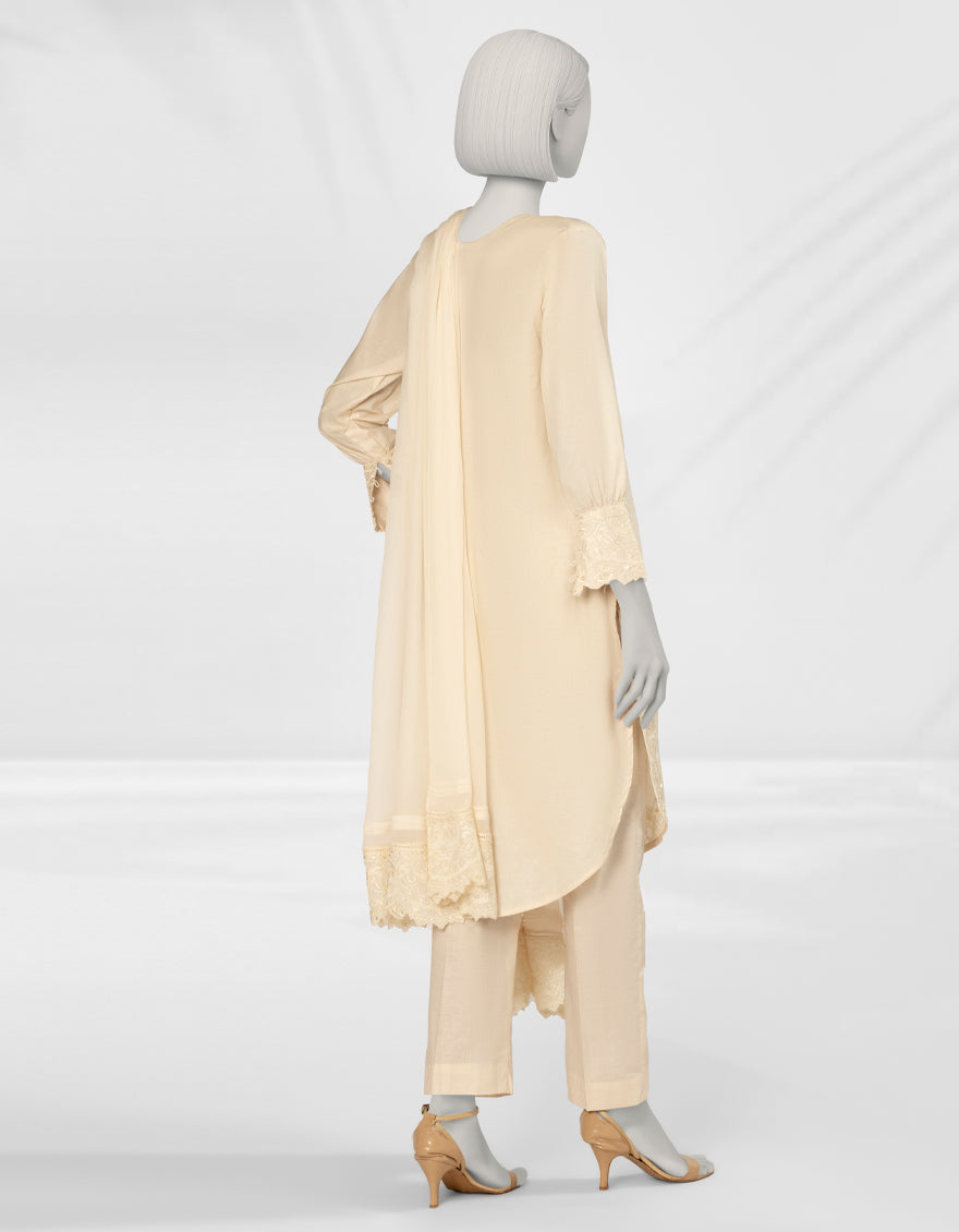 Liminal Brown Stitched Suit - J. Junaid Jamshed