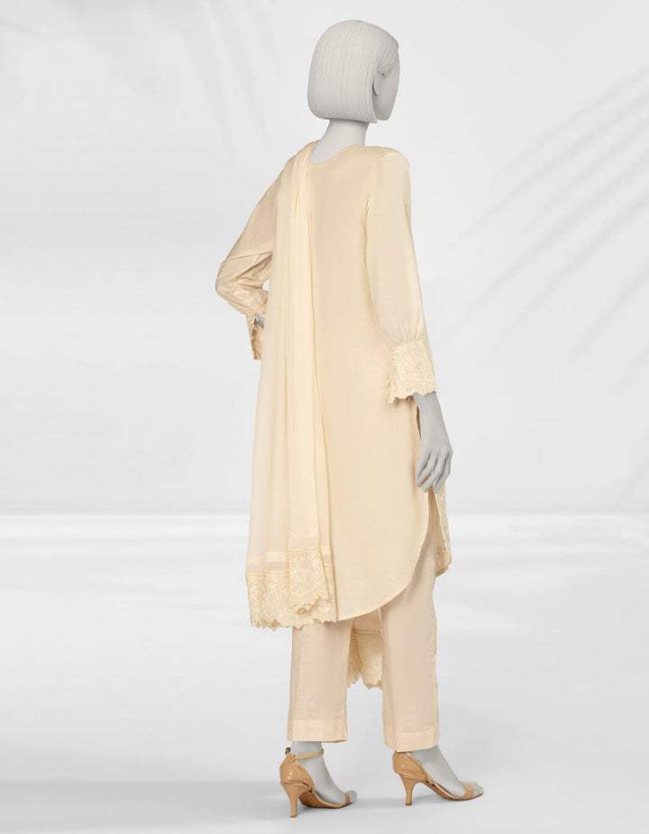 Liminal Brown Stitched Suit - J. Junaid Jamshed