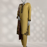 Pashmina Green Stitched Suit - J. Junaid Jamshed