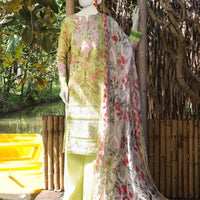 Lawn Multi Unstitched Suit - J. Junaid Jamshed