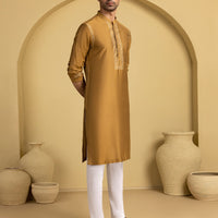Blended Yellow Special Kurta - J. Junaid Jamshed