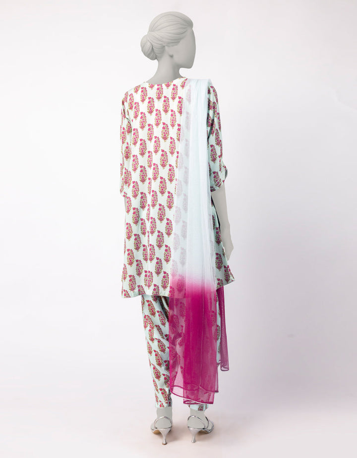 Linen Green Stitched Suit - J. Junaid Jamshed