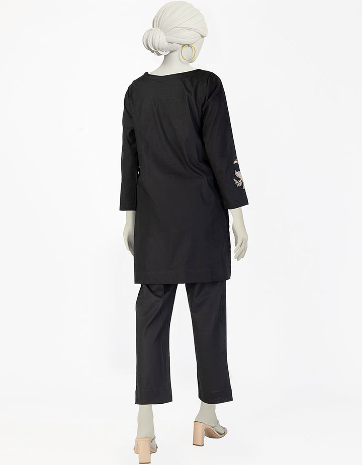 Lawn Black Kurti - J. Junaid Jamshed
