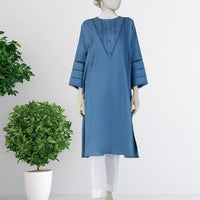 Lawn Blue Kurti - J. Junaid Jamshed
