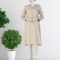 Lawn Brown Kurti - J. Junaid Jamshed