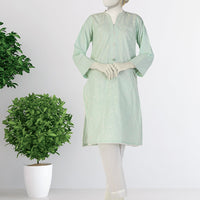 Lawn Green Kurti - J. Junaid Jamshed