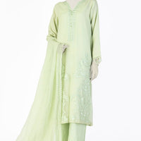 Khaddi Green Stitched Suit - J. Junaid Jamshed