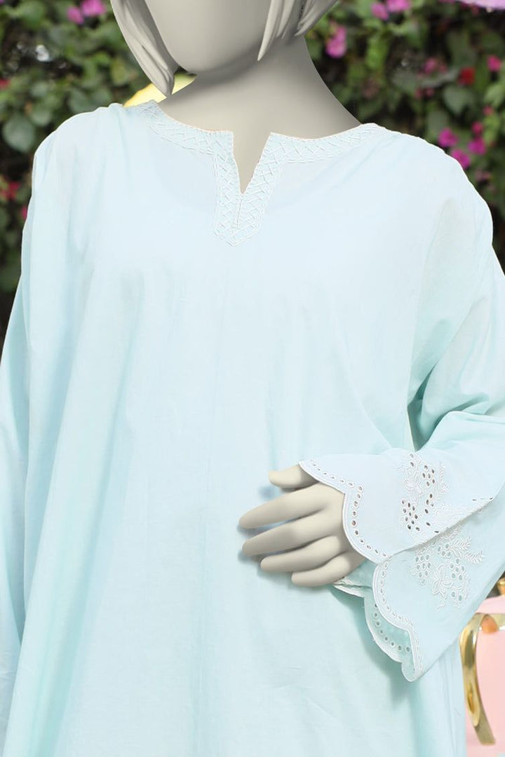 Lawn Green Kurti - J. Junaid Jamshed