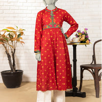 Lawn Maroon Kurti - J. Junaid Jamshed