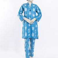 Lawn Blue Kurti - J. Junaid Jamshed