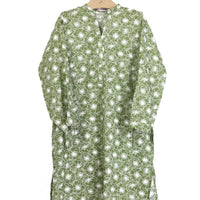Lawn Green Kurti - J. Junaid Jamshed