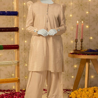 Dobby White Stitched Suit - J. Junaid Jamshed