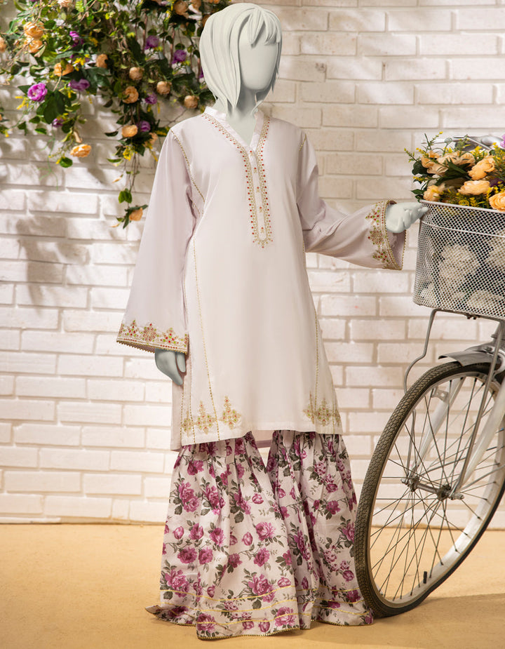 Lawn White Stitched Suit - J. Junaid Jamshed