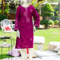Lawn Black Stitched Suit - J. Junaid Jamshed