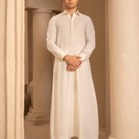 Blended Cream Jubba - J. Junaid Jamshed