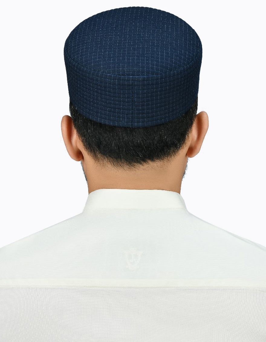 Blended Blue Cap - J. Junaid Jamshed