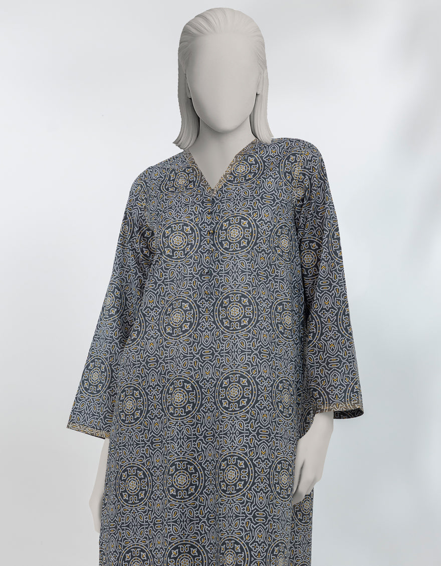 Lawn Black Kurti - J. Junaid Jamshed