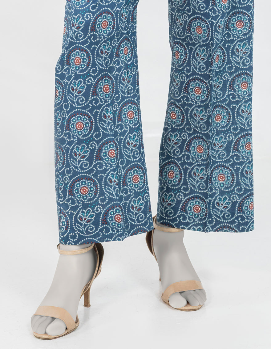 Lawn Blue Trouser - J. Junaid Jamshed