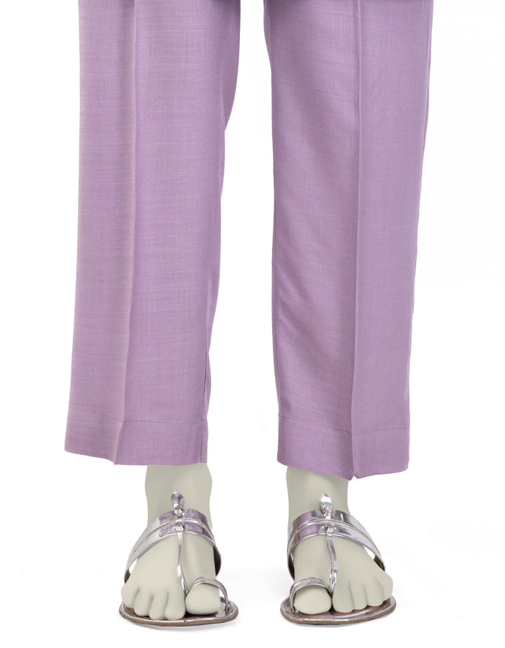 Raw Silk Lilac Trouser - J. Junaid Jamshed
