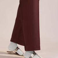 Lawn Maroon Trouser - J. Junaid Jamshed
