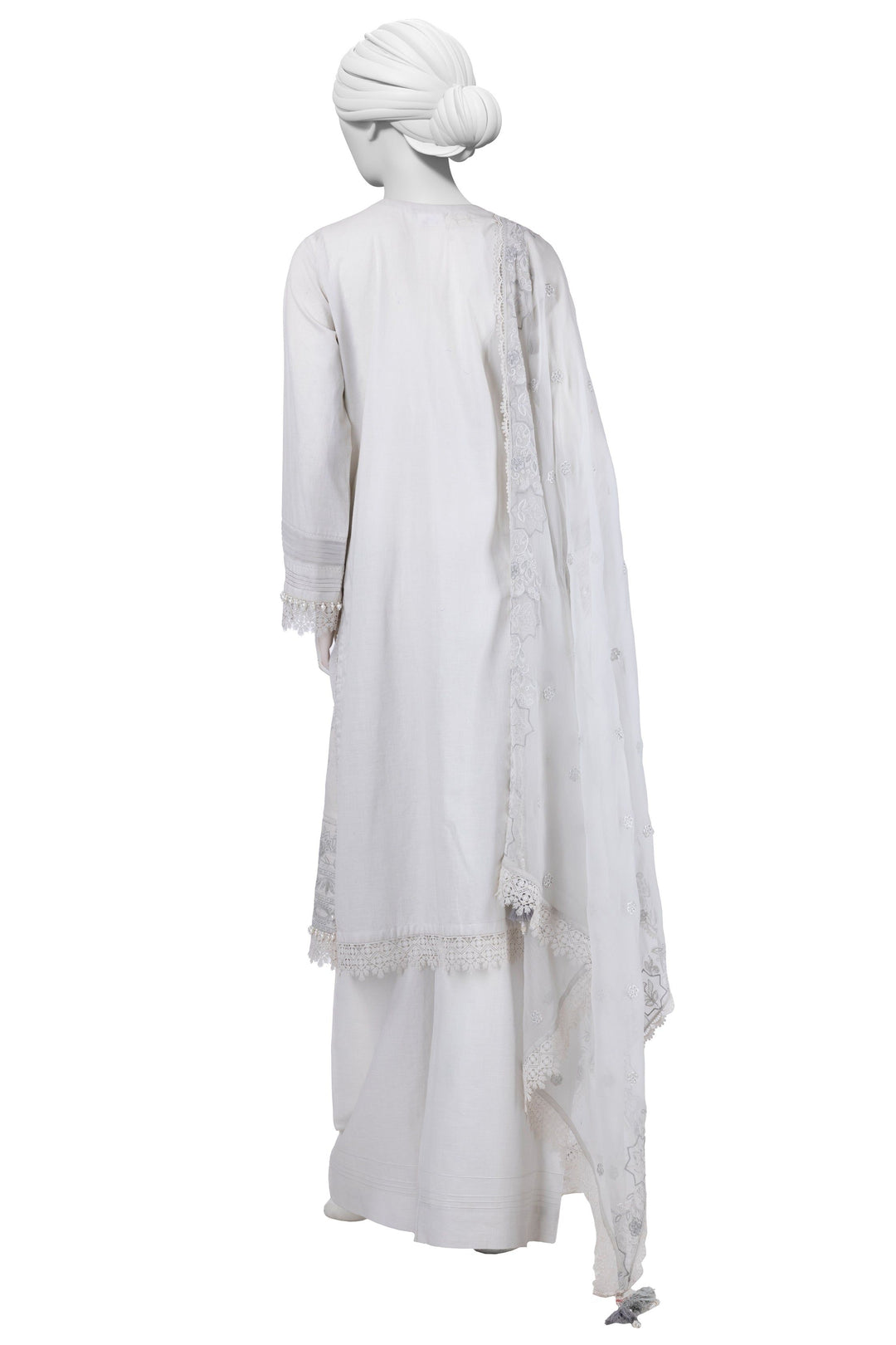 Lawn Grey Stitched Suit - J. Junaid Jamshed