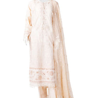 Lawn Brown Stitched Suit - J. Junaid Jamshed