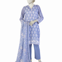 Lawn Lilac Stitched Suit - J. Junaid Jamshed