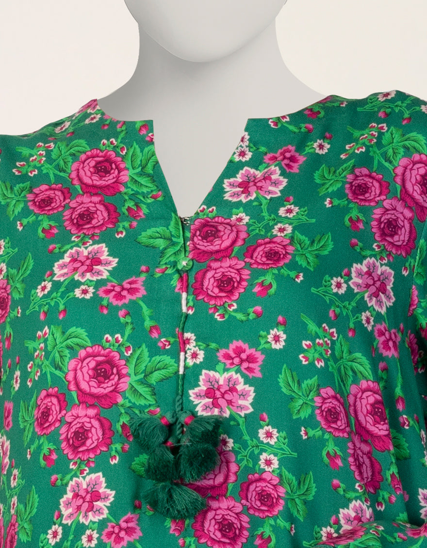 Linen Green Stitched Suit - J. Junaid Jamshed