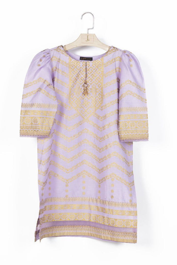 Lawn Purple Kurti - J. Junaid Jamshed