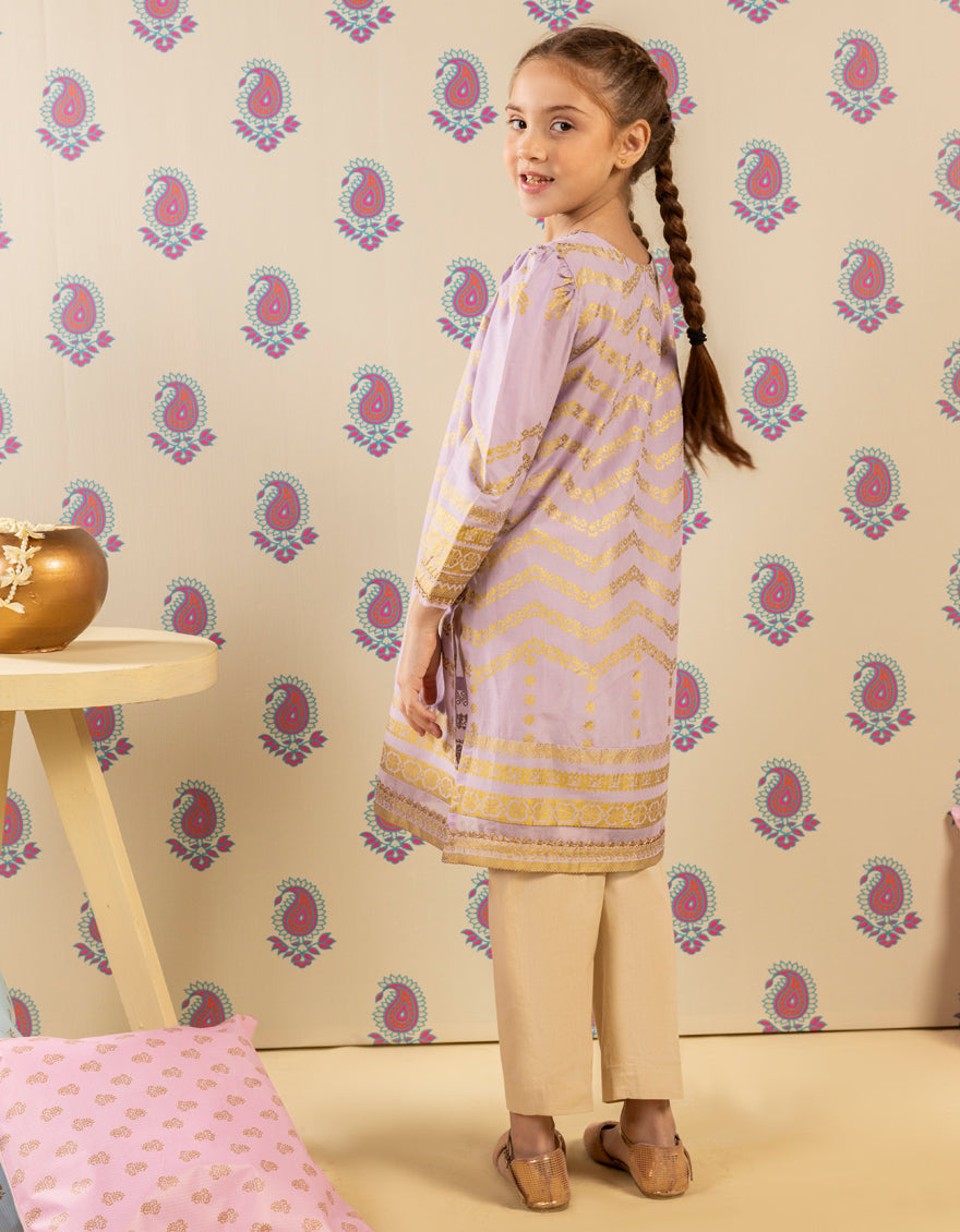 Lawn Purple Kurti - J. Junaid Jamshed
