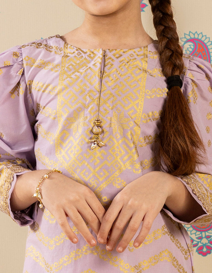 Lawn Purple Kurti - J. Junaid Jamshed
