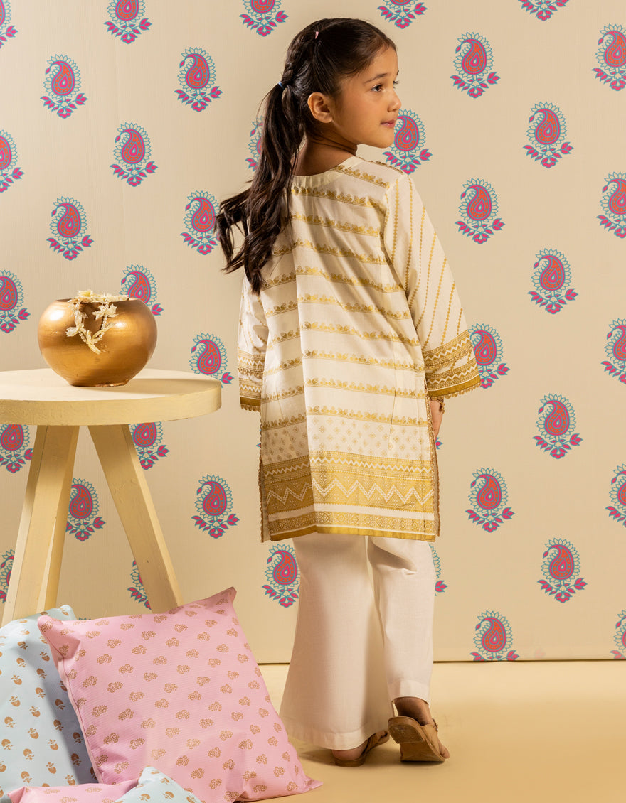 Lawn White Kurti - J. Junaid Jamshed