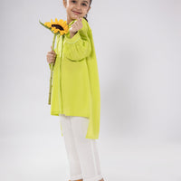 Lawn Green Kurti - J. Junaid Jamshed