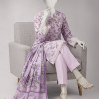 Lawn Multicolor Unstitched Suit - J. Junaid Jamshed