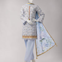Lawn Multicolor Unstitched Suit - J. Junaid Jamshed