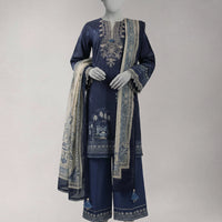 Lawn Multicolor Unstitched Suit - J. Junaid Jamshed
